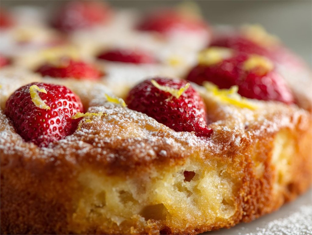 Bizcocho sin gluten de frutos rojos